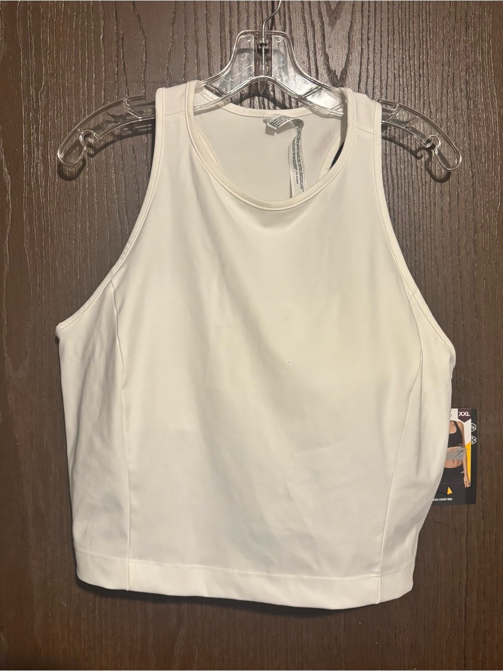 Avia White High-Neck Athletic Tank